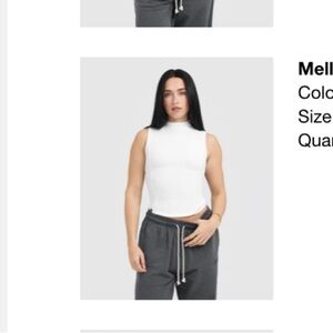 NWT oner active mellow soft mock neck tank size small